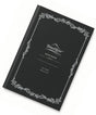 Black Tomoe River A5 Notebook - Blank with a silver ornate border and the text Tomoe River NOTE BOOK A5 / Plain MADE IN JAPAN on the front cover.