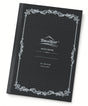Black Tomoe River A5 Notebook - Dot Grid (52gsm) featuring a white decorative border and center text.