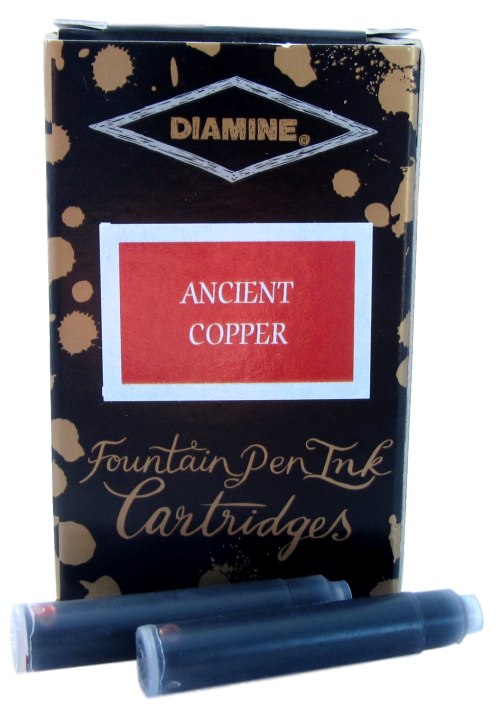 Diamine Ancient Copper Fountain Pen Ink Cartridges