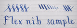 flex nib writing sample