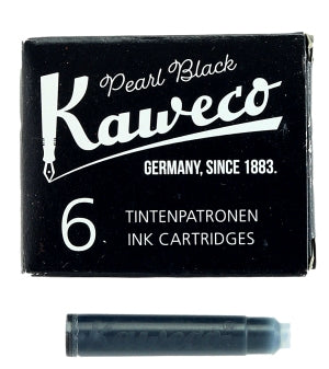 Kaweco parelzwarte vulpeninktcartridges
