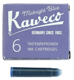 Cartouches d'encre pour stylo plume Kaweco bleu nuit