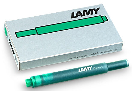Cartouches d'encre vertes pour stylo plume Lamy