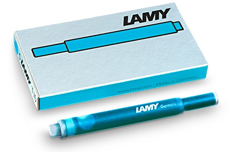 Cartouches d'encre pour stylo plume Lamy turquoise