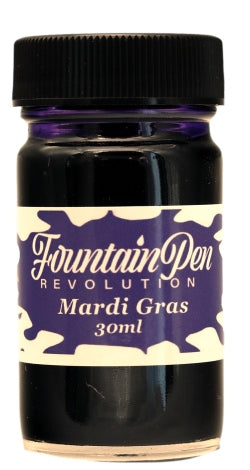 FPR Mardi Gras Fountain Pen Ink - Purple Sheening Ink