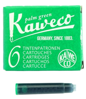 Kaweco palmegrønne fyllepennblekkpatroner