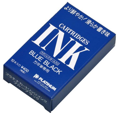 Platinum Blue-Black Fountain Pen Ink Cartridges