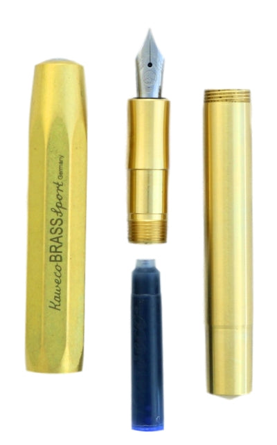 Kaweco Sports Brass Fountain Pen with Fine nib (never used