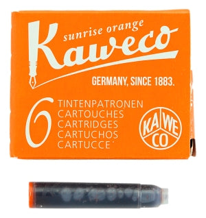 Cartouches d'encre pour stylo plume Kaweco Sunshine Orange
