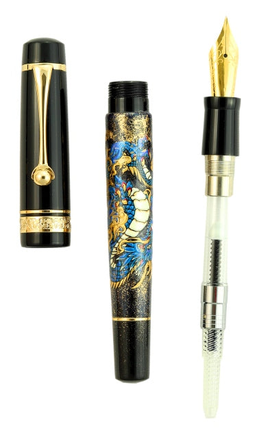 FPR Tanoshii Urushi Art Fountain Pen - 14k Gold #6 Nib